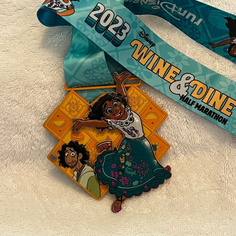 2023 Run Disney Wine &‎ Dine Half Marathon Mirabel Encanto Race Medal Walt WDW